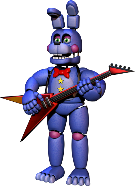 Rockstar Bonnie - Five Nights At Freddy's Rockstar Bonnie (468x642), Png Download