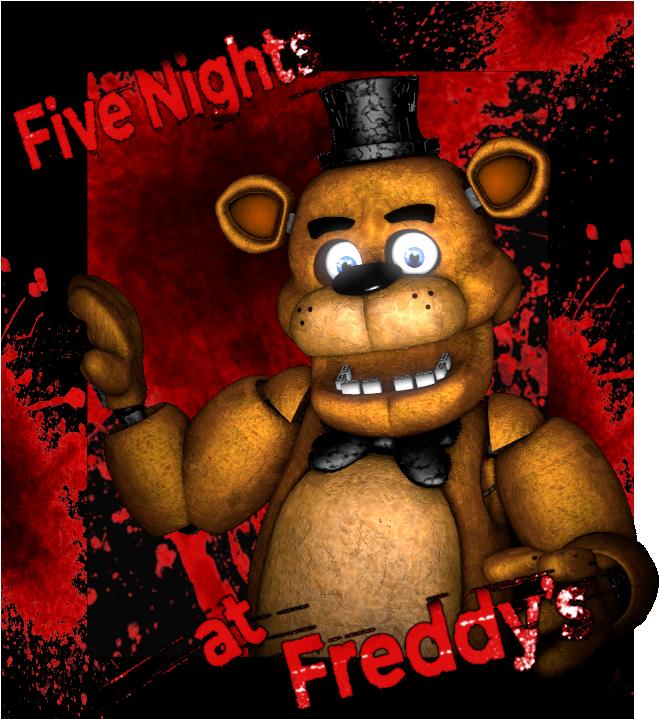 Freddy Fazbear Poster - Five Nights At Freddy's (1279x718), Png Download
