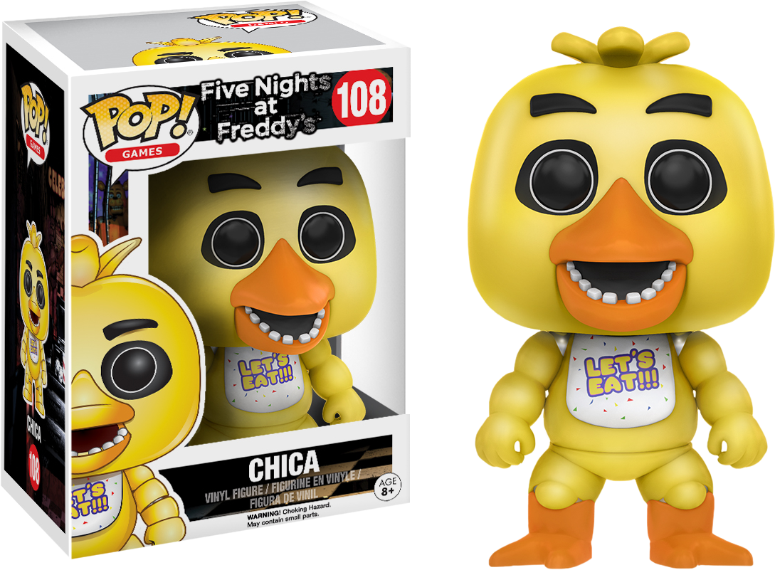 Five - Pop Five Nights At Freddy's Chica (1089x801), Png Download