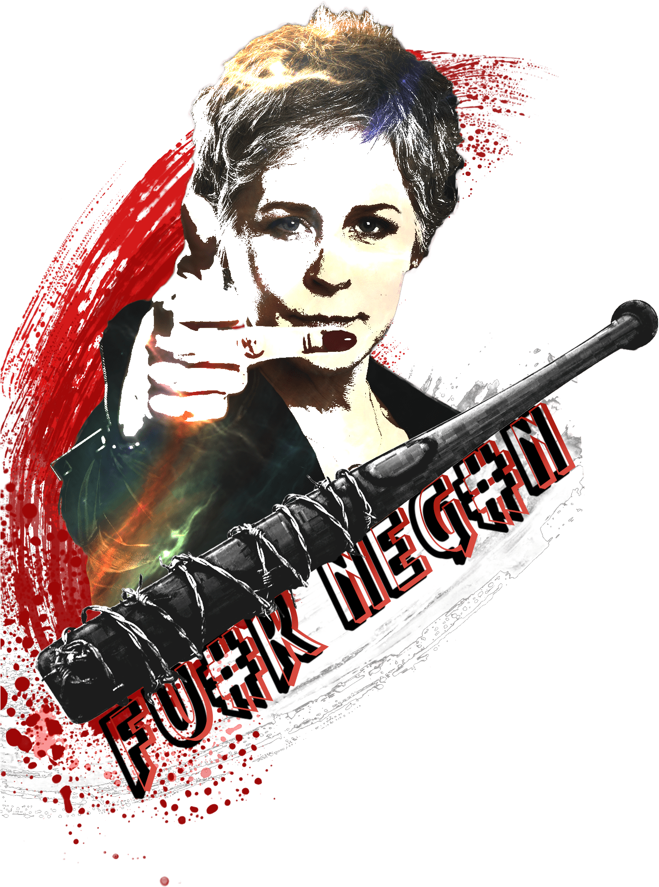 Fuck Negan Carol Peltier - Fuck Negan (1376x1874), Png Download