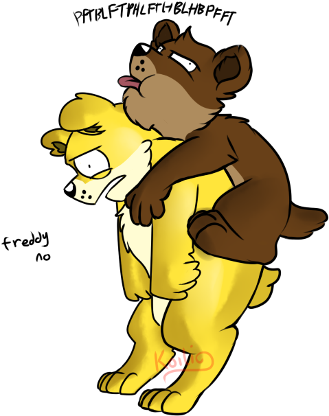 Golden Freddy And Freddy By Koili On Deviantart - Fnaf Golden Freddy And Freddy (567x698), Png Download