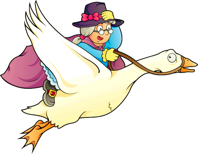 Jpg Free Download Mother Goose Clipart - Mother Goose (650x505), Png Download