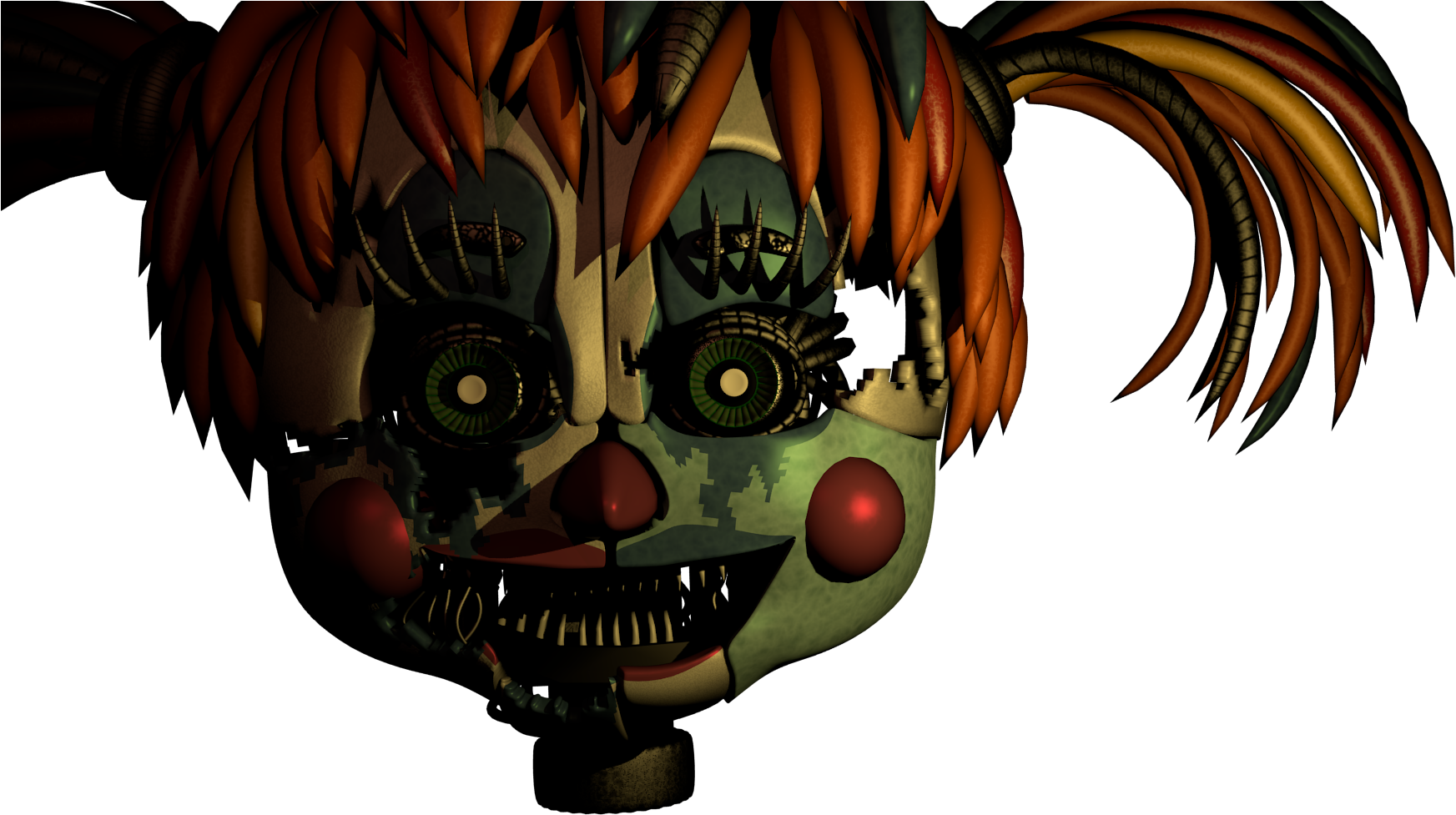 Wallpapers Id - - Fnaf 6 Scrap Baby Head (1920x1080), Png Download