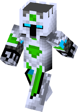 Emerald Knight Skin - Skin Minecraft Frost Emerald (317x453), Png Download
