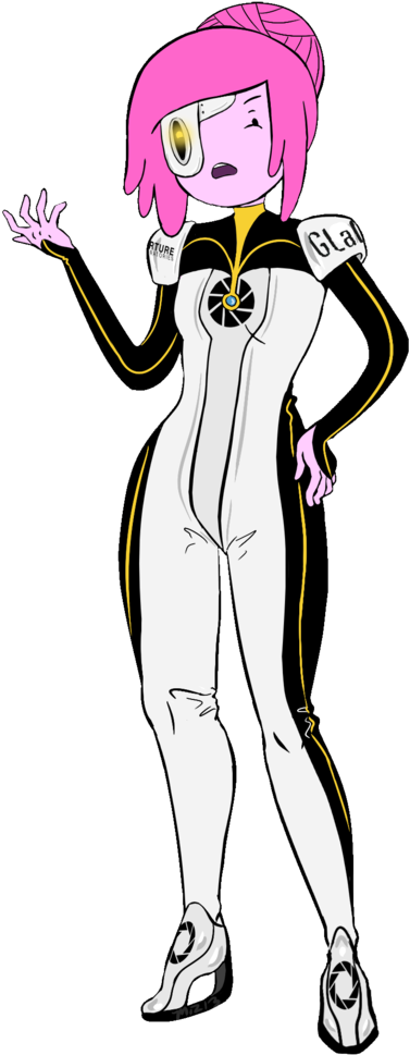 Peebles As Glados By Madamemiz D5zaz37 1 - Adventure Time Glados (400x985), Png Download
