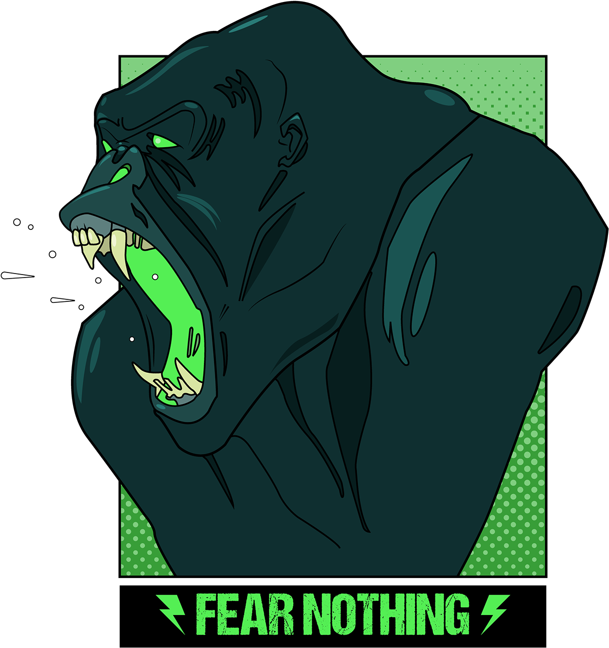 Collection Of Free Gorilla Vector Fierce Download On - Stock.xchng (1400x1400), Png Download