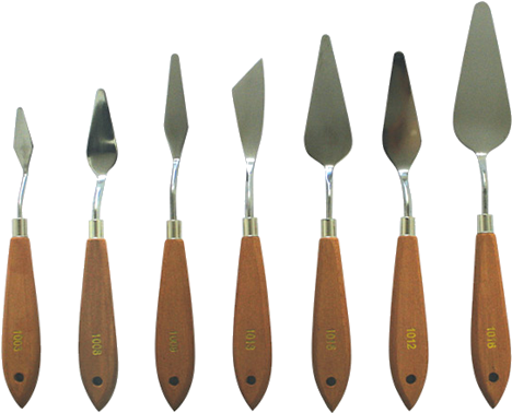 Set Of Painting Knives - Palette Knife (577x377), Png Download