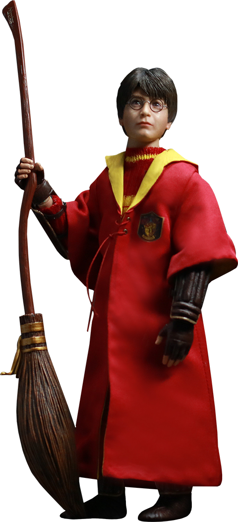 Harry Potter Harry Potter Quidditch Version Sixth Scale - Harry Potter Full Quidditch (480x1053), Png Download