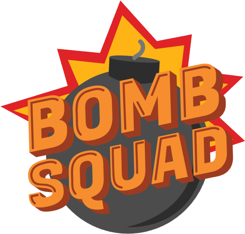 Bomb Squad Logo White - Bomb Squad Clipart (1000x1000), Png Download