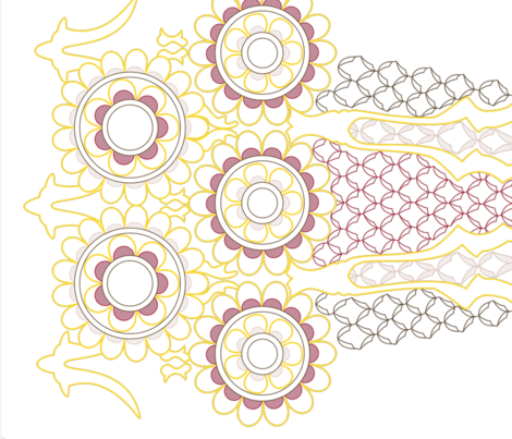 Princess Of The Cloud Fabric By General Leah On Spoonflower - Spoonflower, Inc. (470x403), Png Download