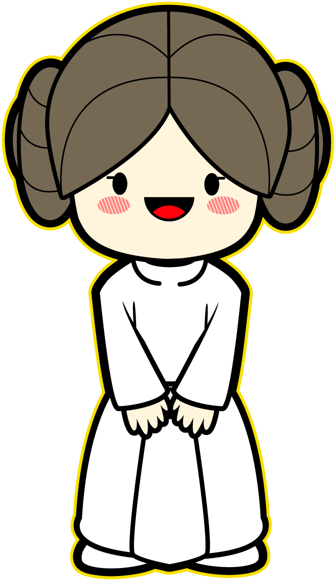 Serie Damas E Divas - Kawaii Star Wars (600x750), Png Download