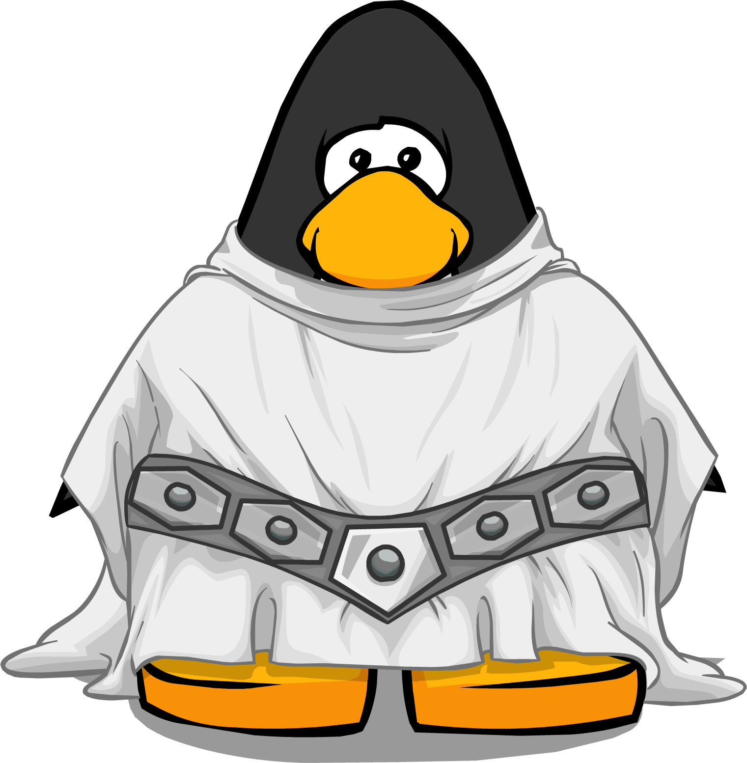Princess Leia Dress From A Player Card - Club Penguin White Robe (1521x1554), Png Download