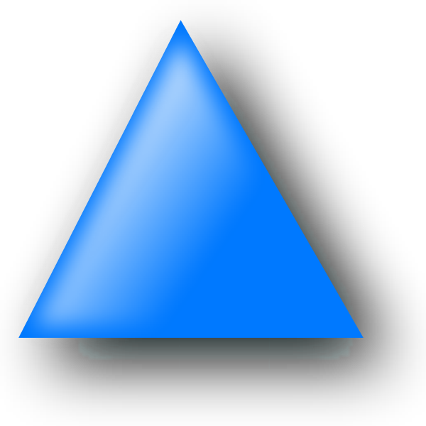 Clipart Info - Triangle Clipart Blue (600x600), Png Download
