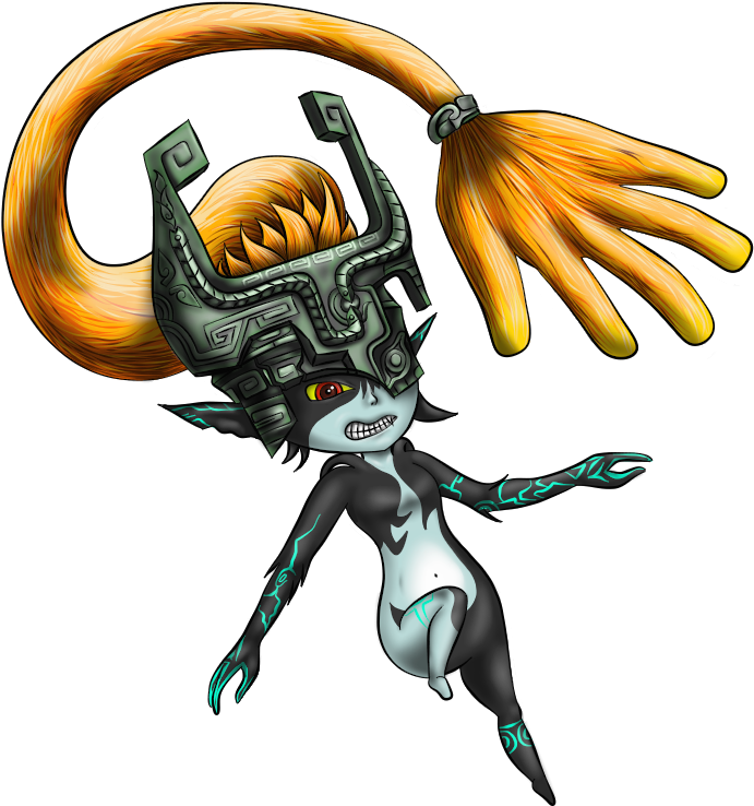 Midna Drawing Draw Svg Black And White Stock - Drawing (716x765), Png Download