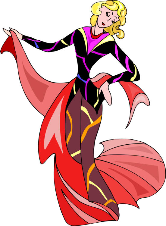 Dance Party Woman Partner Dance Hip-hop Dance - Abstract Graphics Figurines Fashion (551x750), Png Download