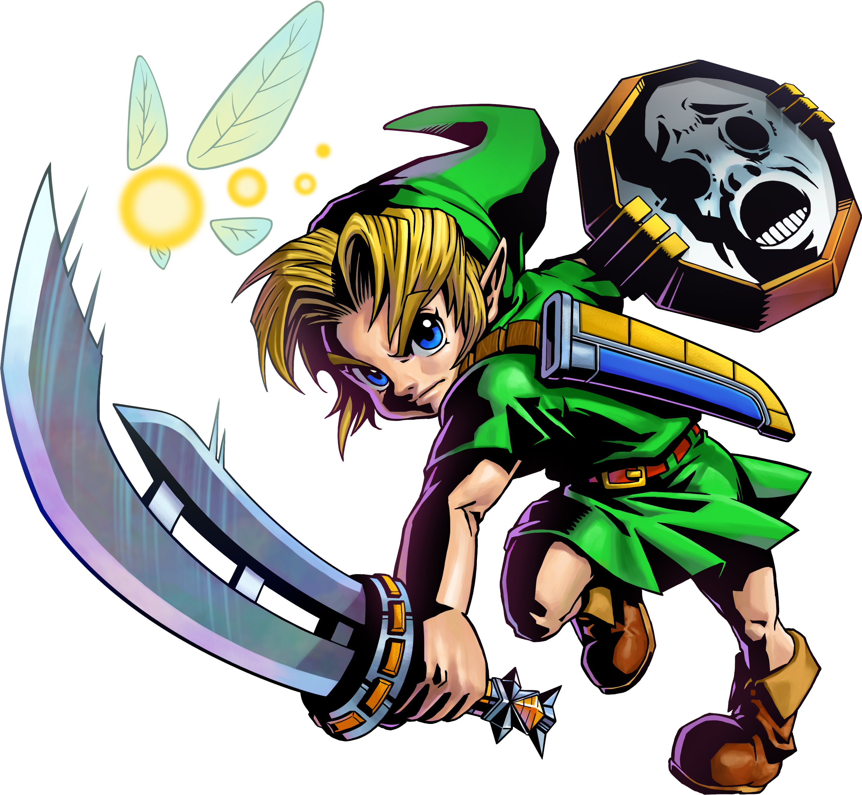 Link Cus Why Not Minecraft Skin Clipart Royalty Free - Legend Of Zelda Majora's Mask Art (2872x2650), Png Download