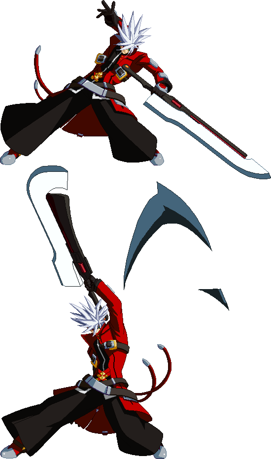 Bbcs Ragna 6c - Ragna Belial Edge (550x932), Png Download