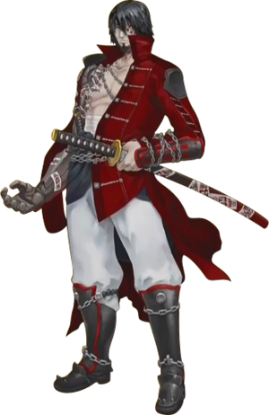 Cotm Zangetsu - Bloodstained Curse Of The Moon Zangetsu (300x462), Png Download