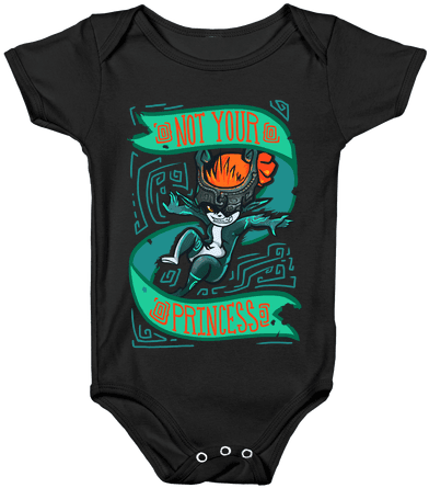 Not Your Princess Midna Parody Baby Onesy - Baby Marijuana Onesies (484x484), Png Download