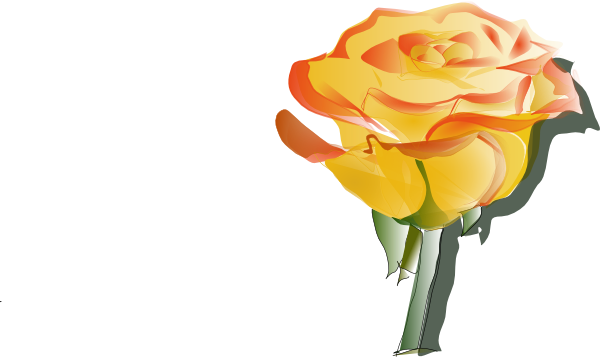 Yellow Rose Clip Art - Yellow Rose Clip (600x357), Png Download