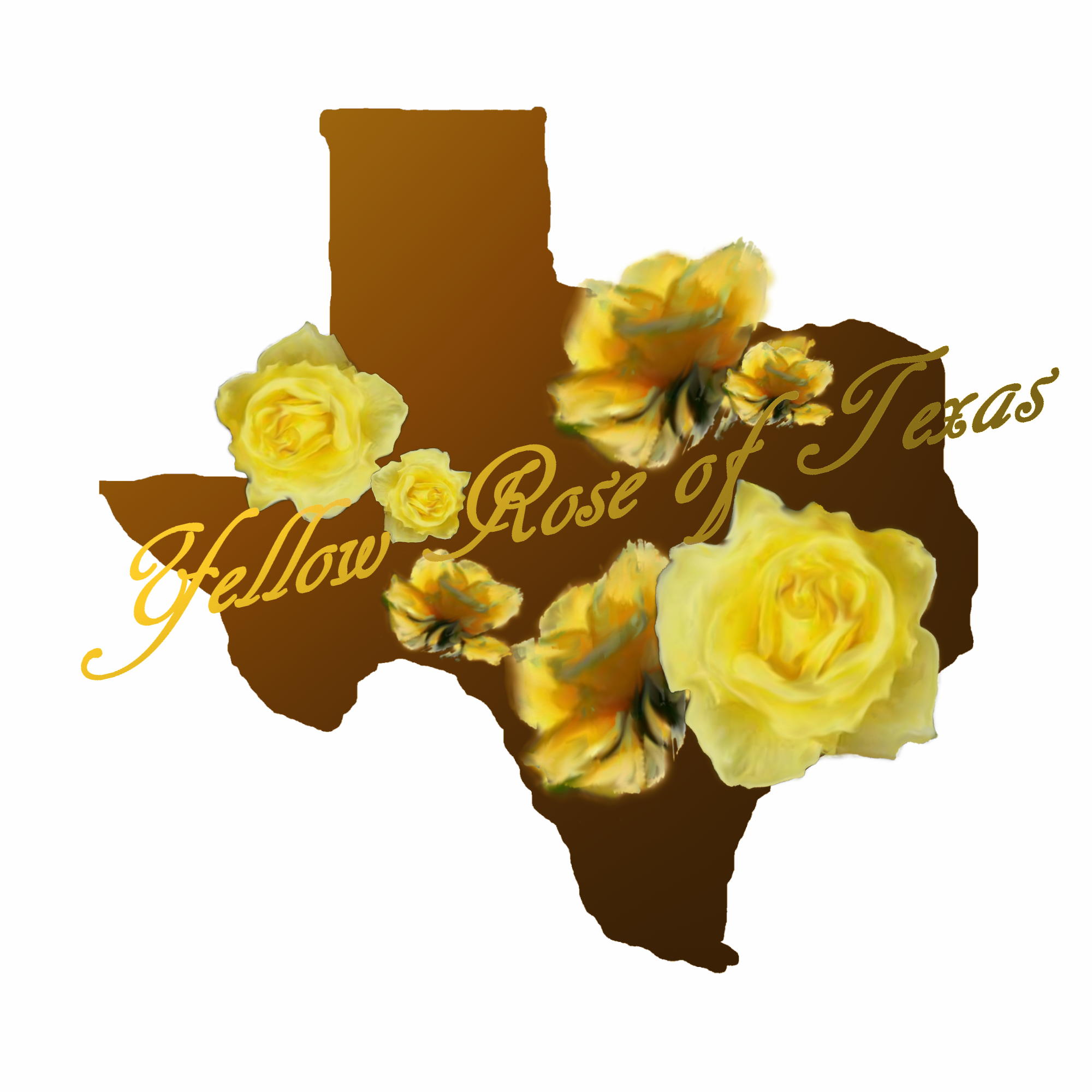Texas Yellow Rose Clipart - Yellow Rose Of Texas Symbol (2000x2000), Png Download