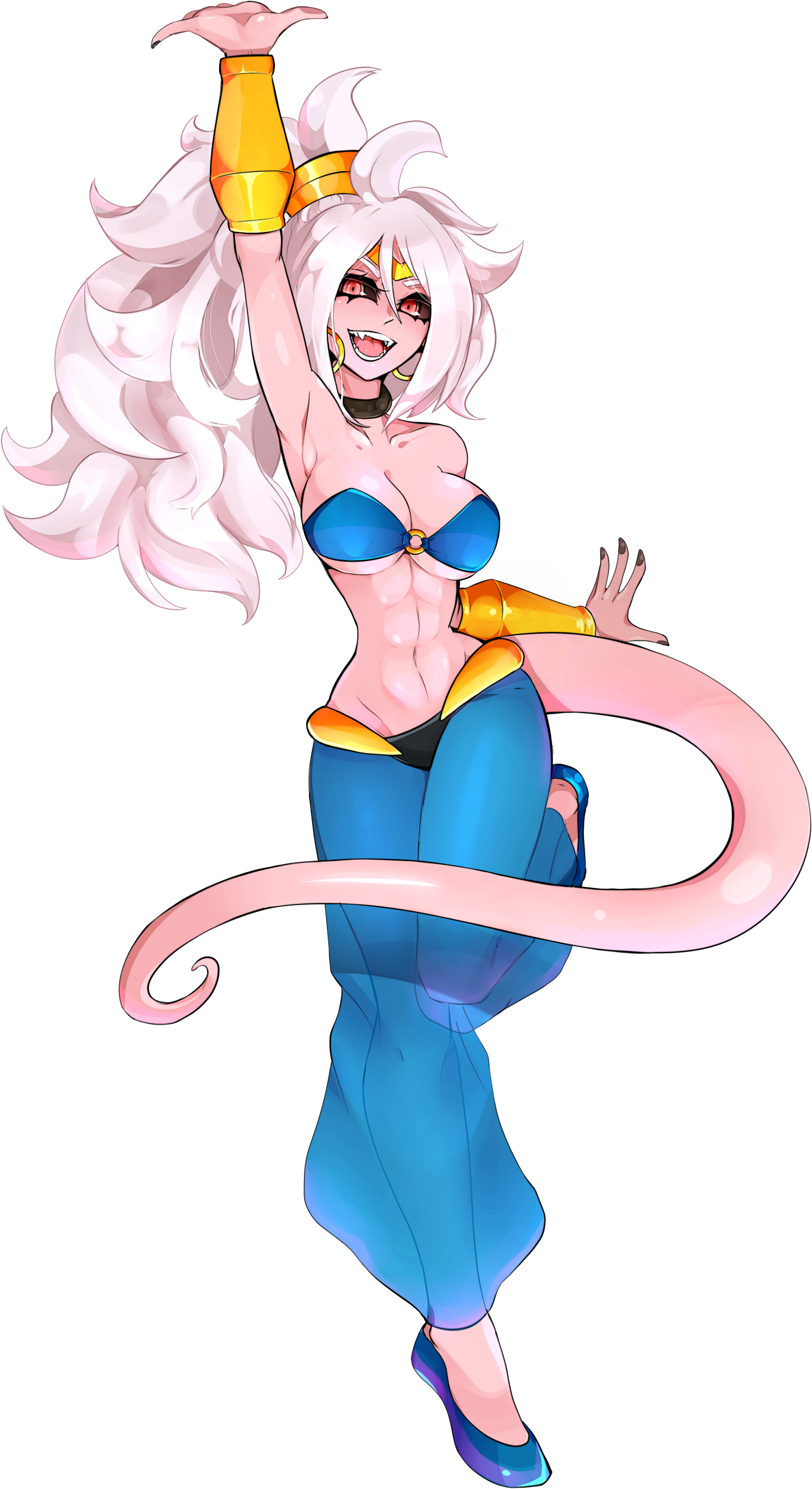 Majin Android - Majin Android 21 Fanart (1070x1920), Png Download