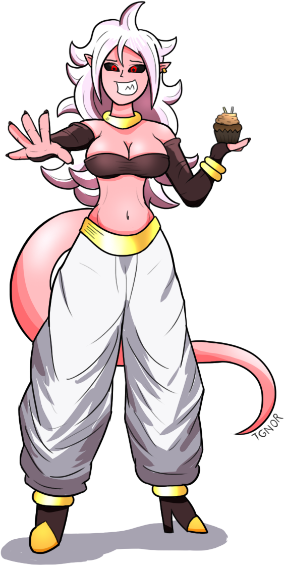 Majin Android - Majin Dbz Android 21 (900x1200), Png Download