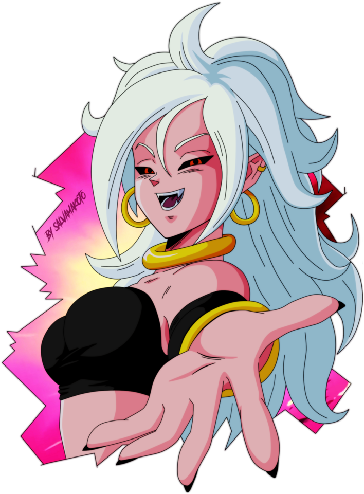 Pink Fictional Character Mammal Vertebrate Cartoon - Android 21 Majin (752x1062), Png Download
