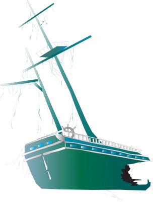 Shipwreck Vector - Shipwreck Png (304x400), Png Download