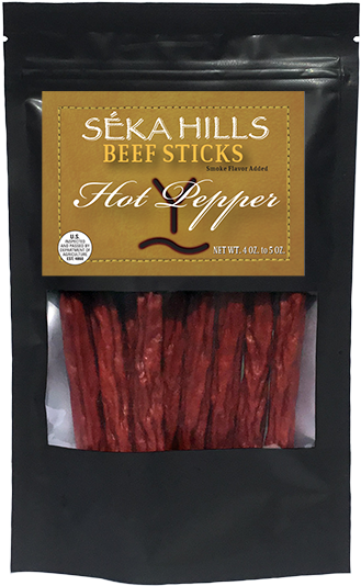 Hot Pepper Beef Sticks - Jerky (348x550), Png Download