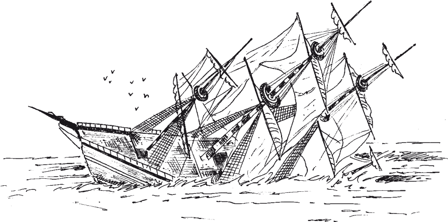Shipwreck - Shipwreck Sketch (940x500), Png Download