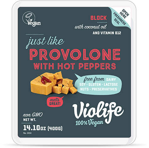 Hot Pepper Cheese Block - Violife Cheddar Vegan Cheese Block (various) (550x500), Png Download