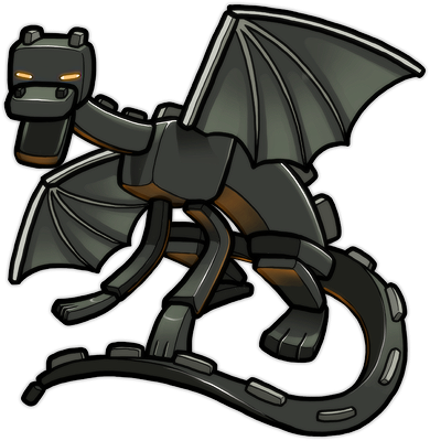 Ender Dragon - Minecraft (390x400), Png Download