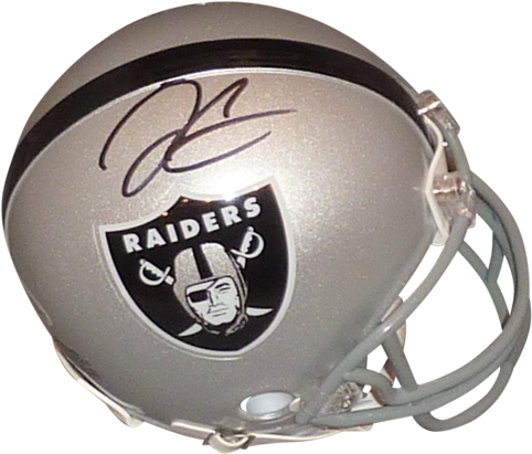Derek Carr Autographed Oakland Raiders Mini Helmet - Oakland Raiders (500x500), Png Download