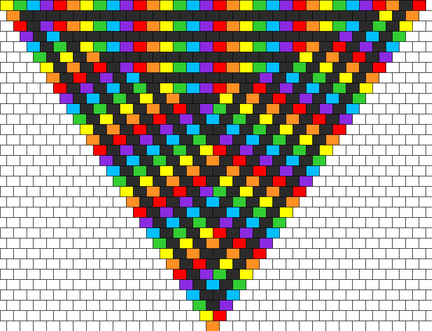 Peyote Bead Patterns - Trippy Perler Bead Patterns (877x672), Png Download