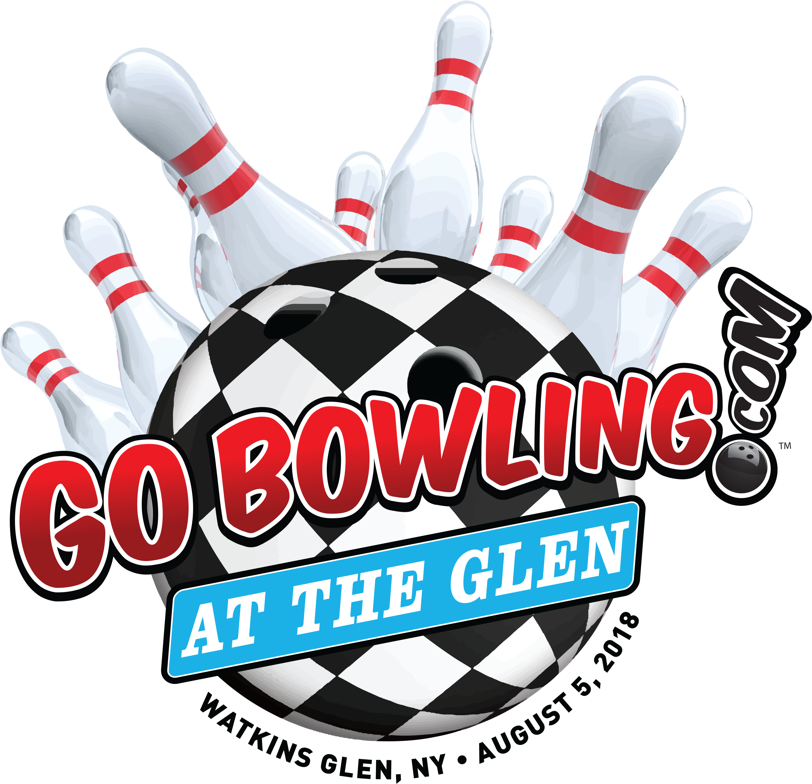 Ball Down The Lane And Added $1,000 To The Grand Prize - Go Bowling At The Glen Logo (3000x2812), Png Download