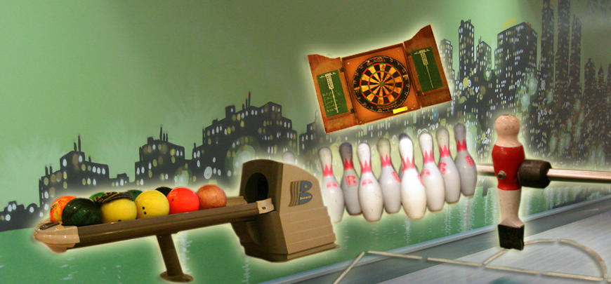 Strike Bowling Billiards Cafe, - Duckpin Bowling (870x405), Png Download