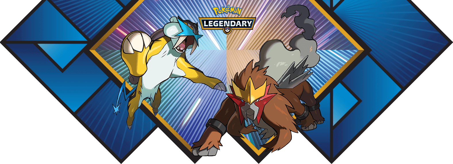 Raikou And Entei Event (1576x570), Png Download