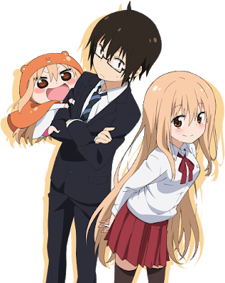 Umaru-chan - Umaru And Taihei Render (317x400), Png Download