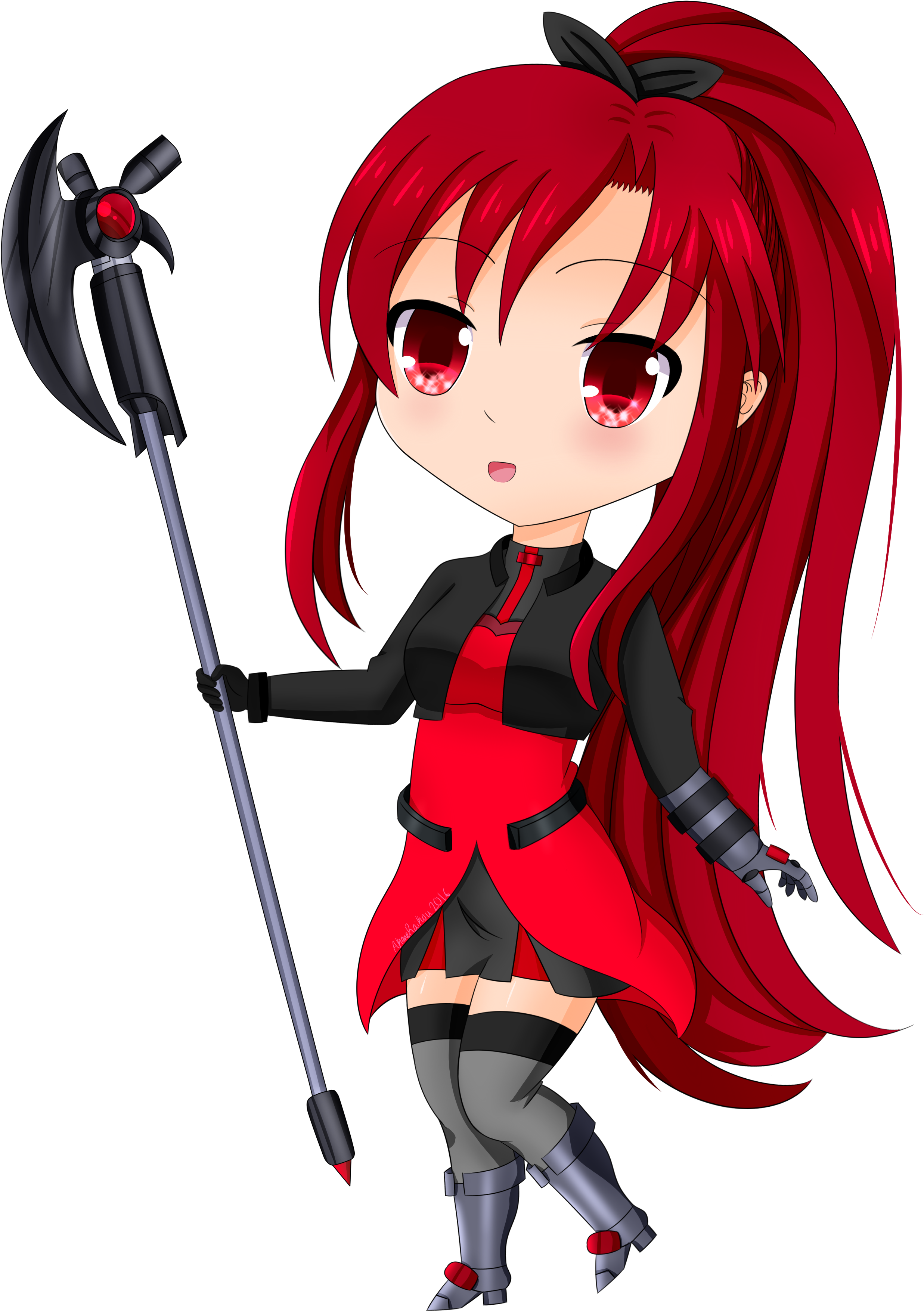 Raikou No Madoushi [ Speedpaint] - Chibi (3085x3764), Png Download