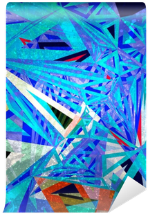 Abstract Watercolor Geometric Background Wall Mural - Watercolor Painting (400x400), Png Download