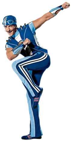 Dabbing Sportacus - Lazytown: Go To Lazytown Dvd (387x479), Png Download