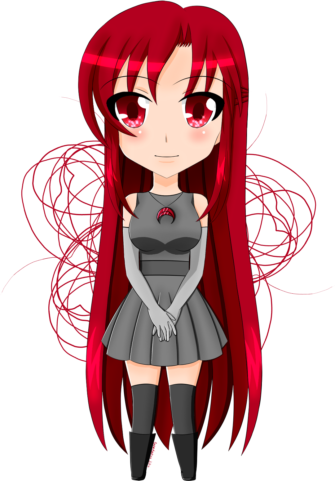 Akane Raikou - Chibi - Chibi (1200x1600), Png Download