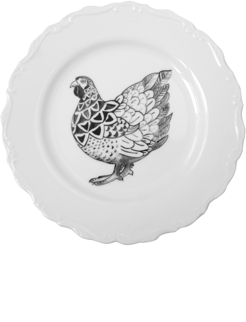 Royal Chicken Plate - Porcelain (1000x1164), Png Download