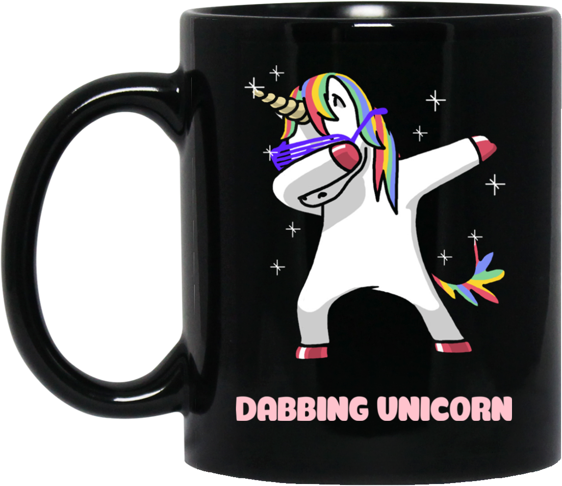 Dabbing Unicorn Mugs - Dabbing Unicorn (1155x1155), Png Download