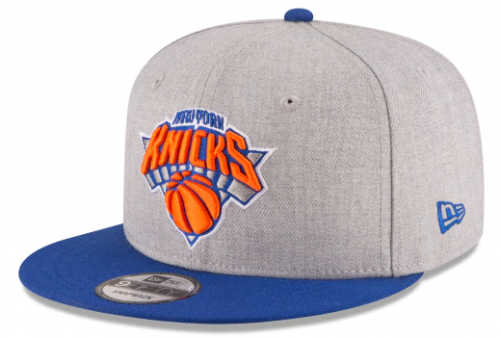 New Era New York Knicks Nba Heather 2tone Basic 9fifty - Nfl Draft Hats 2017 (500x600), Png Download