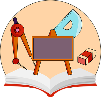 Geometry Mathematics Protractor Rubber Boo - Transparent Background Maths Clipart (356x340), Png Download