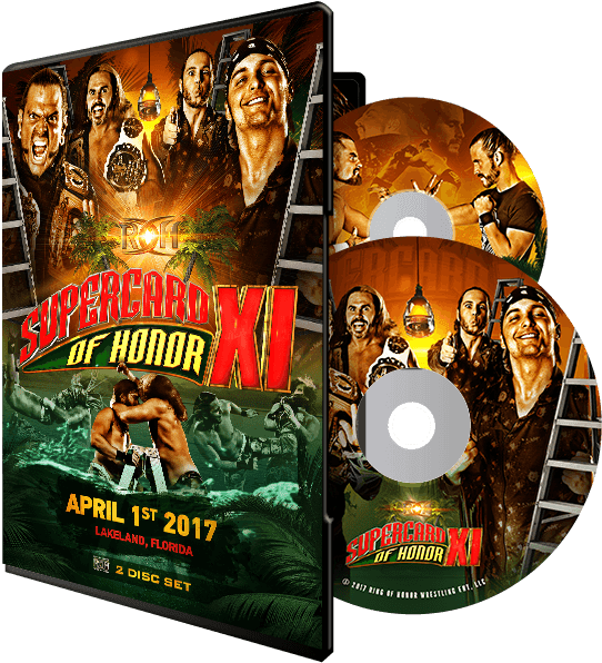 The Young Bucks Face The Hardys In An Incredible Ladder - Roh Supercard Of Honor (725x725), Png Download