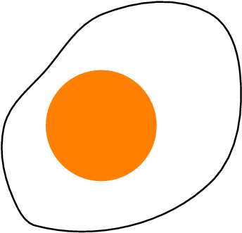 Enter Image Description Here - Draw Of Egg (421x421), Png Download