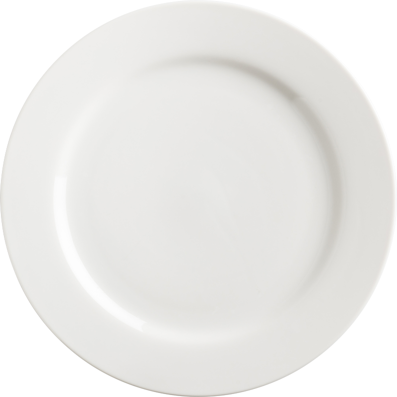 White Wide Rim Dinner Plate - Television Show (800x800), Png Download